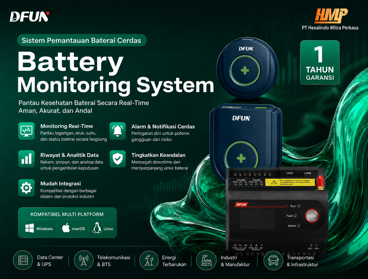 DFUN Battery Monitoring System Bikin Baterai UPS Menjadi Awet